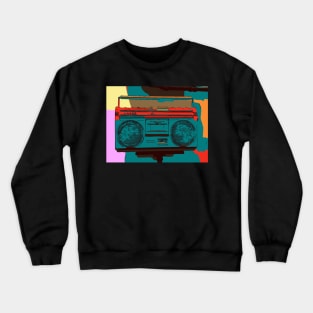 Radio Retro Pop-Art Comic Crewneck Sweatshirt